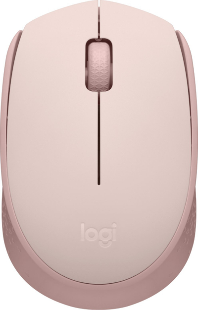 Set maus me mousepad Logitech M171, wireless 2.4 GHz, Studio Series, rozë me grafit