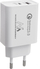 Karikues rrjeti Maclean MCE485W, 20W PD QC 3.0, USB edhe USB C, i bardhë