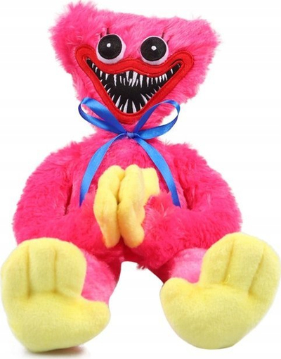 Lodër pelushi Huggy Wuggy Poppy Playtime, 40 cm, me shul, rozë