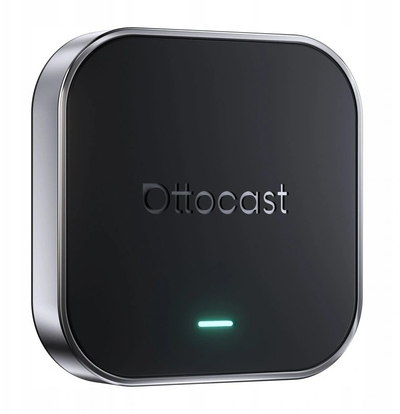 Adaptues për makinë Ottocast OttoAibox E2, Android 13, Apple CarPlay dhe Android Auto wireless, i zi