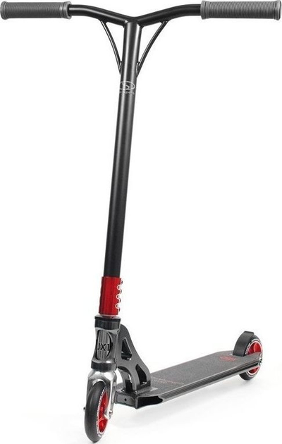 Trotinet freestyle SMJ Sport UX10 Dominator, rrota 110mm, kushineta ABEC 9, i zi me të kuqe
