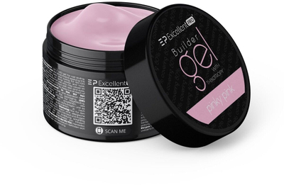 Xhel ndërtues për thonj Pinky Pink, 50g, tiksotropik, rozë