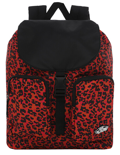 Çantë shpine Leopard VN0A47XEUY11, e zezë/kuqe