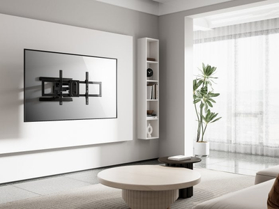 Mbajtëse TV Equip Full Motion për mur, 43\"-100\", e zezë