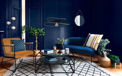 Lampë tavoline Cyld Black, 26.5 cm, PVC edhe pambuk, e zezë