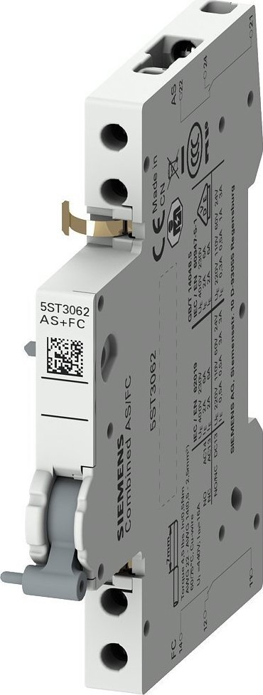 Помошен блок на контактор Siemens 5ST3062, 1CO аларм, 24–220V DC, сива