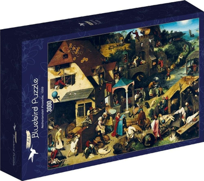 Puzzle Bluebird Netherlandish Proverbs 1559, 3000 copa, shumëngjyrësh