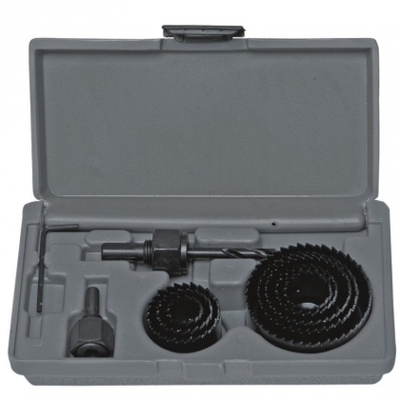 Set aksesorë për vrima Dedra, 19-64 mm, 8 copë