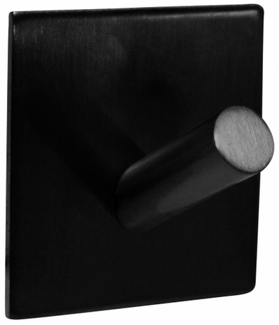 Varëse vetë-ngjitëse Home-it Single Hook, 4x4cm, çelik, e zezë mat