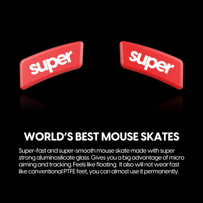 Këmbëza xhami për maus Superglide 2, Razer Viper Ultimate, Type C, të kuqe