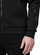 Bluza me kapuç për burra 4F M H4L22 BLM017, pambuk, me zinxhir, e zezë