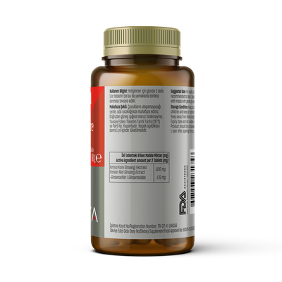 Suplemente TALYA Herbal Korean Red Ginseng Extract 1130 mg, 60 kapsula