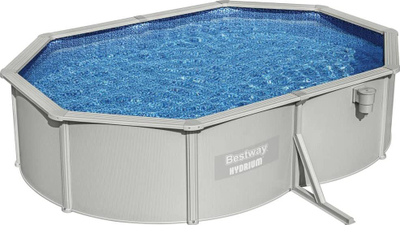 Надградбен базен Bestway Hydrium Set, 500x360x120 cm, овален, сив