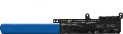 Bateri laptopi Green Cell Pro A31N1601, 2600mAh, 10.8V, e zezë