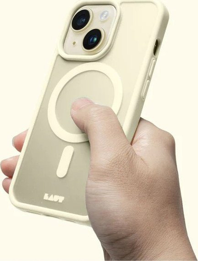 Mbrojtëse telefoni Laut Huex Protect MagSafe për iPhone 15, transparente, e zezë