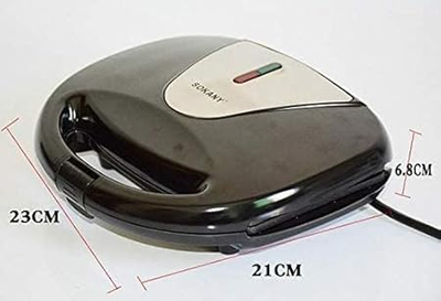 Makinë vaflesh Skani Profi, 750W, 220-240V, e zezë argjendi