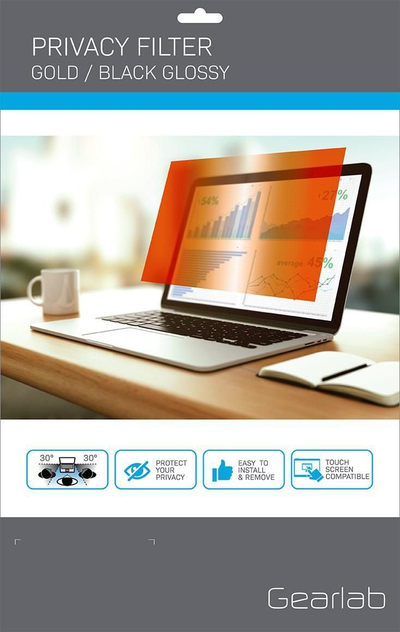 Филтер за приватност за екран ESTUFF GLBG11257145, 11.6", за лаптоп, златен
