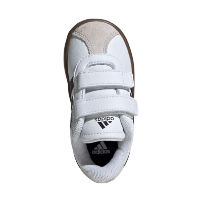 Trampa kalamajsh Adidas VL Court 3.0, me shqerë ngjitës, taban gome, të bardha