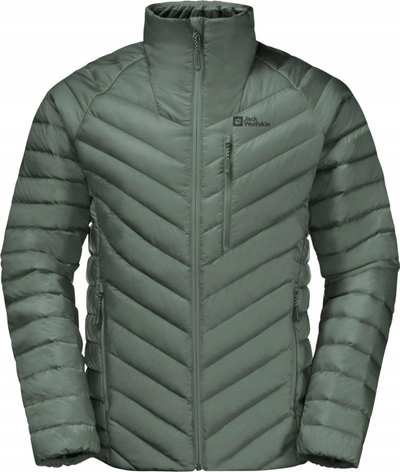 Xhaketë dimri Jack Wolfskin Passamani Down Jacket M, me pupla, që s’e merr era lehtë, blu