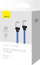 Kabllo USB Baseus USB C në Lightning, 2 m, e zezë