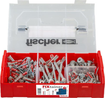 Set ankerash Fischer Assortment Duoline in Fixtainer, DUOPOWER dhe DUOTEC, me vida, multikolor