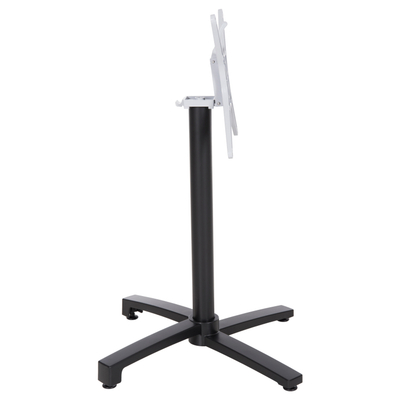 Bazë tavoline alumini HM459, palosëse, 69x69x73 cm, e zezë matte