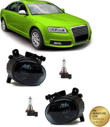 Set drita mjegulle Black Smoked H11, për Audi A5 A4 B8 A6 4G Q3 dhe VW Passat CC, të zeza