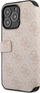 Kllëf telefoni Guess Golden Logo Book, iPhone 13 Pro, me kapak, rozë