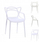 Стол Home Select BELLUNO, пластика, 83x52x43cm, бел
