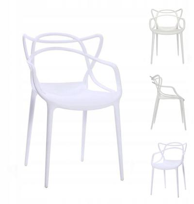 Стол Home Select BELLUNO, пластика, 83x52x43cm, бел