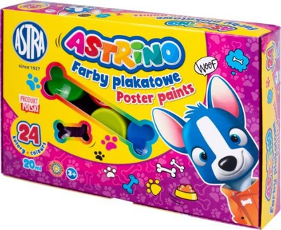 Set bojrash postiër Astra Astrino, 24 ngjyra, 20 ml