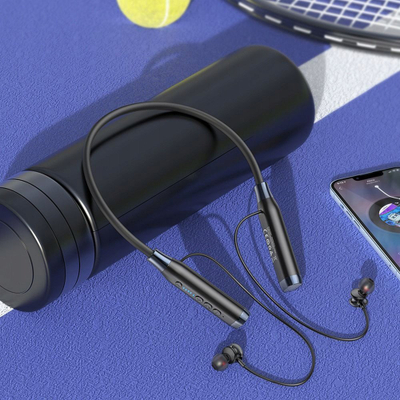 Kufje sportive Bluetooth Hoco ES62, wireless, me slot TF, të zeza