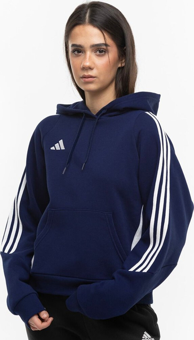 Bluzë me kapuç adidas Tiro 24 Hooded W IR7507, për femra, navy blue