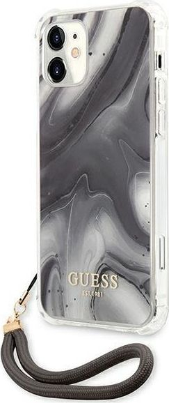 Mbështjellës telefoni Guess GUHCP12SKSMAGR, për iPhone 12 mini 5.4", Marble Collection, gri