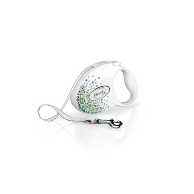 Rrip Flexi për qen, S 3m / 12kg, i bardhë