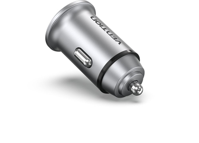 Karikues makine Vention Two Port USB A C, 60W, karikim i shpejt, gri