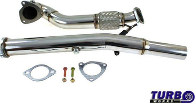 Downpipe TurboWorks Decat për Audi S3 1.8T 8L, çelik inox