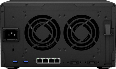 NAS Synology DiskStation DS1621+, 6 slote, për rrjet, ngjyrë e zezë