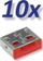 Kapak bllokues USB A Roline 11.02.8330, set 10 copë, i kuq