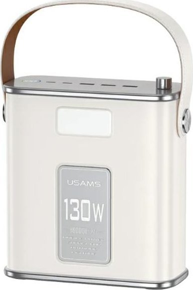 Power bank Usams UA CD196, 80000mAh, 130W, bezhë