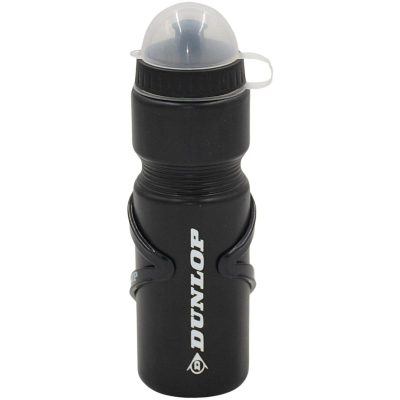 Shishe uji për biçikletë Dunlop, 750 ml, me mbajtëse, e zezë