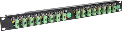 Patch panel Delta G-16/R19, 16x BNC, 19", metal