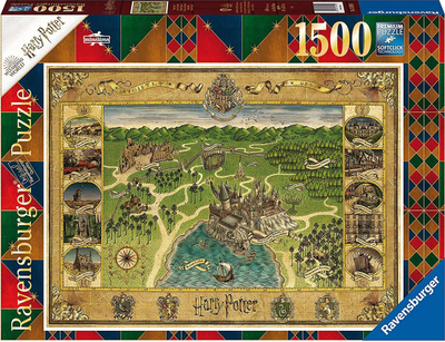 Puzzle Tm Toys Hogwarts Map, 1500 pjesë