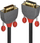 Kabllo zgjatëse DVI-D Lindy Anthra Line, Dual Link, 2m, e zezë