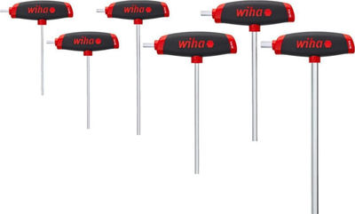 Set çelësa imbus Wiha ComfortGrip 45620, 6 copë, dorez T, i kuq