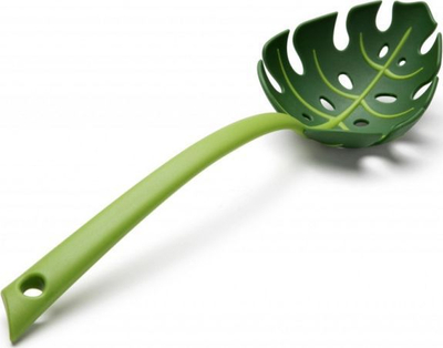 Lugë kullimi Jungle Leaf, me vrima, plastike, jeshile