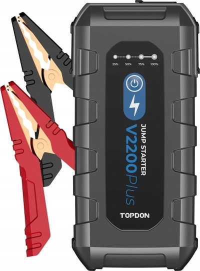 Booster baterie Topdon V2200Plus, 16000 mAh, 2200 A, i zi