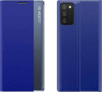 Fутрола-книга Hurtel New Sleep за Samsung Galaxy A03s, со магнет, со функција постол, сина