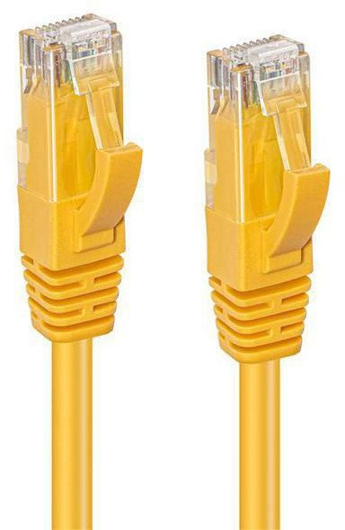 Kabllo rrjeti Microconnect UTP515Y, Cat5e, 15m, e verdhë