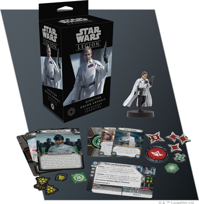 Zgjerim loje Fantasy Flight Games Star Wars Legion Director Orson Krennic Commander, me miniaturë, me karta komandimi